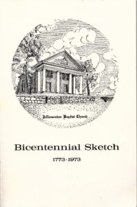 Jeffersonton Baptist Church History Book Cover